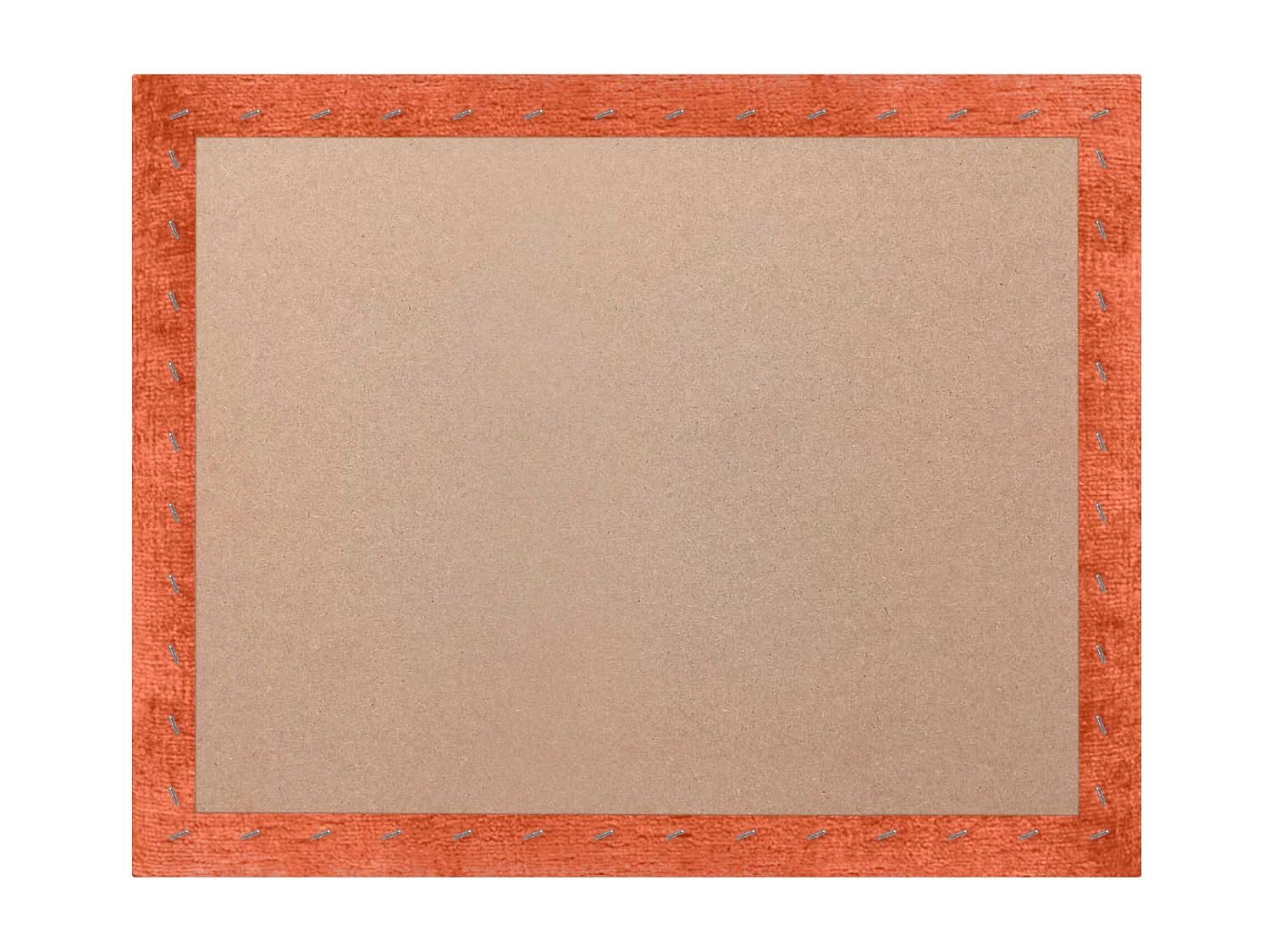 DHOME Tête de Lit Rembourrée en Laine Écologique Composée de Panneaux Autocollants Interchangeables Chambre de Luxe Rembourrée (Orange, 135 cm)