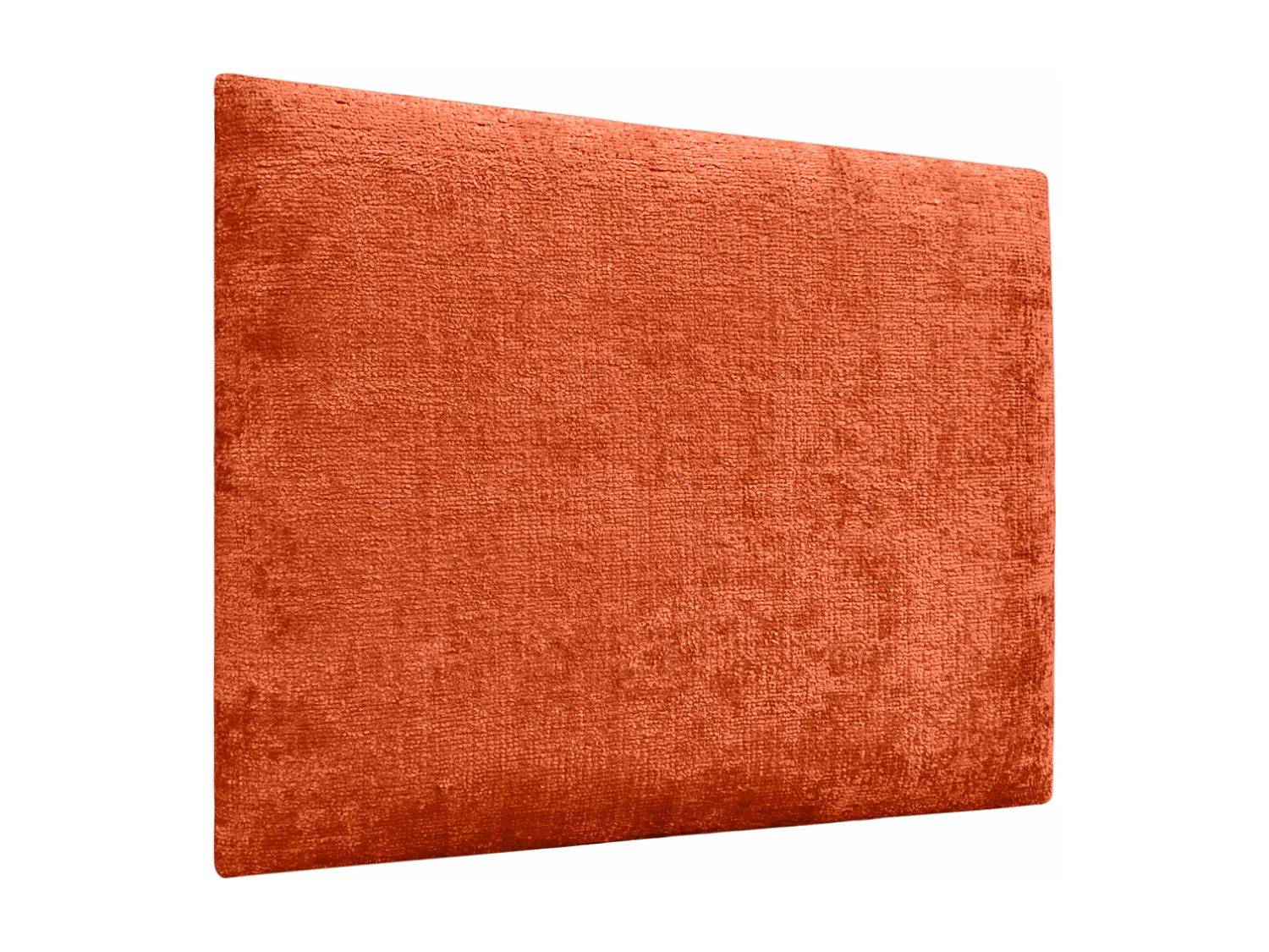 DHOME Gepolstertes Kopfteil aus ökologischer Wolle, bestehend aus austauschbaren selbstklebenden Paneelen, luxuriöses gepolstertes Schlafzimmer (Orange, 95cm)