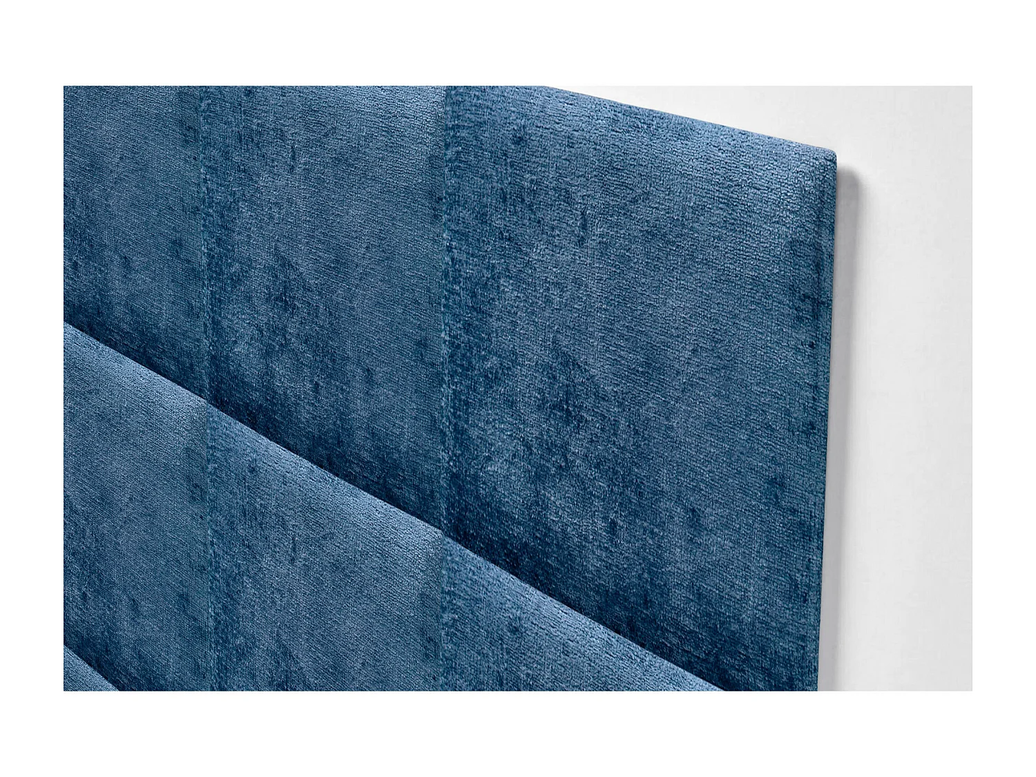 DHOME Gestoffeerd hoofdeinde in ecologische wol samengesteld uit verwisselbare zelfklevende panelen Luxe slaapkamer opgevuld (blauw,140cm)