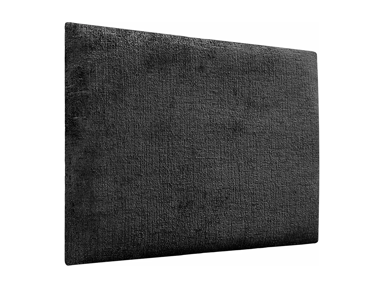 DHOME Cabeceira  Estofada em Lã Ecológica Composta por Painéis Autoadesivos Intercambiáveis ​​Quarto Luxo Acolchoado (Preto, 140cm)