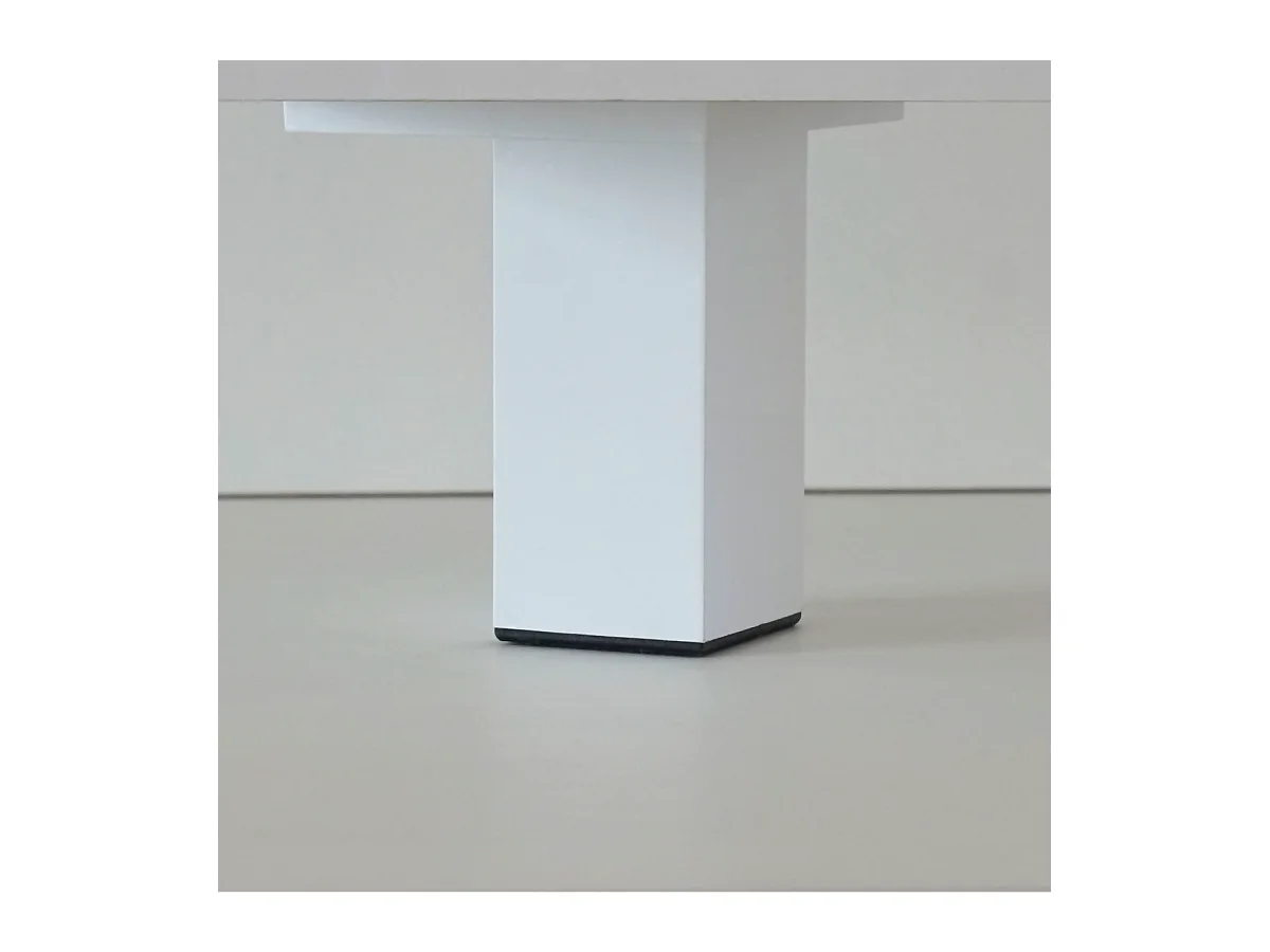 Zapatero 4 trampones Kay en blanco brillo y roble aurora. 97 cm(ancho) 98 cm(altura) 17 cm