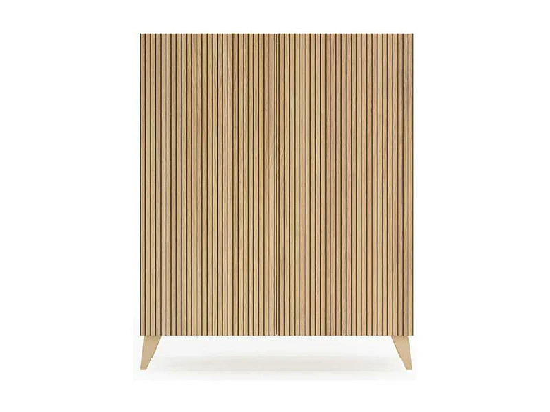 Zapatero 2 puertas modelo 514 acabado roble oscuro vallado, 112x90x27 (alto x ancho x fond