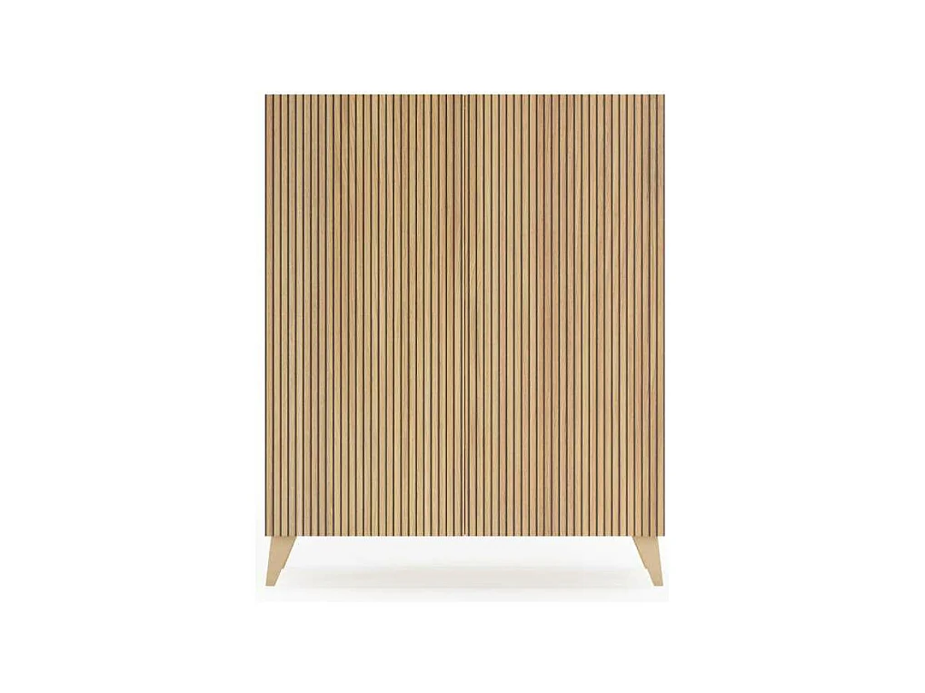 Zapatero 2 puertas modelo 514 acabado roble oscuro vallado, 112x90x27 (alto x ancho x fond