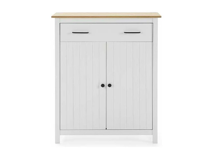 Mueble auxiliar 2 puertas 1 cajón Mariana acabado blanco 110 cm(alto) 90 cm(ancho) 40 cm(