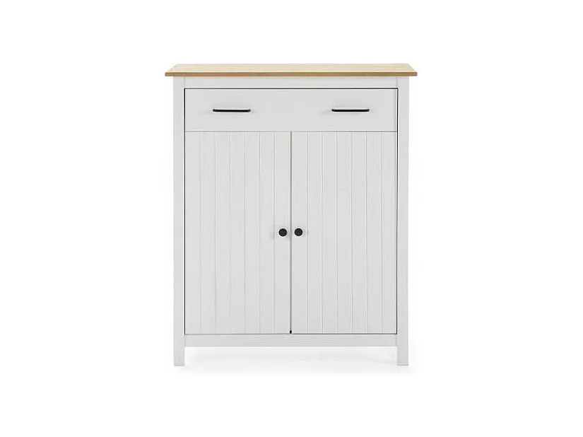 Mueble auxiliar 2 puertas 1 cajón Mariana acabado blanco 110 cm(alto) 90 cm(ancho) 40 cm(