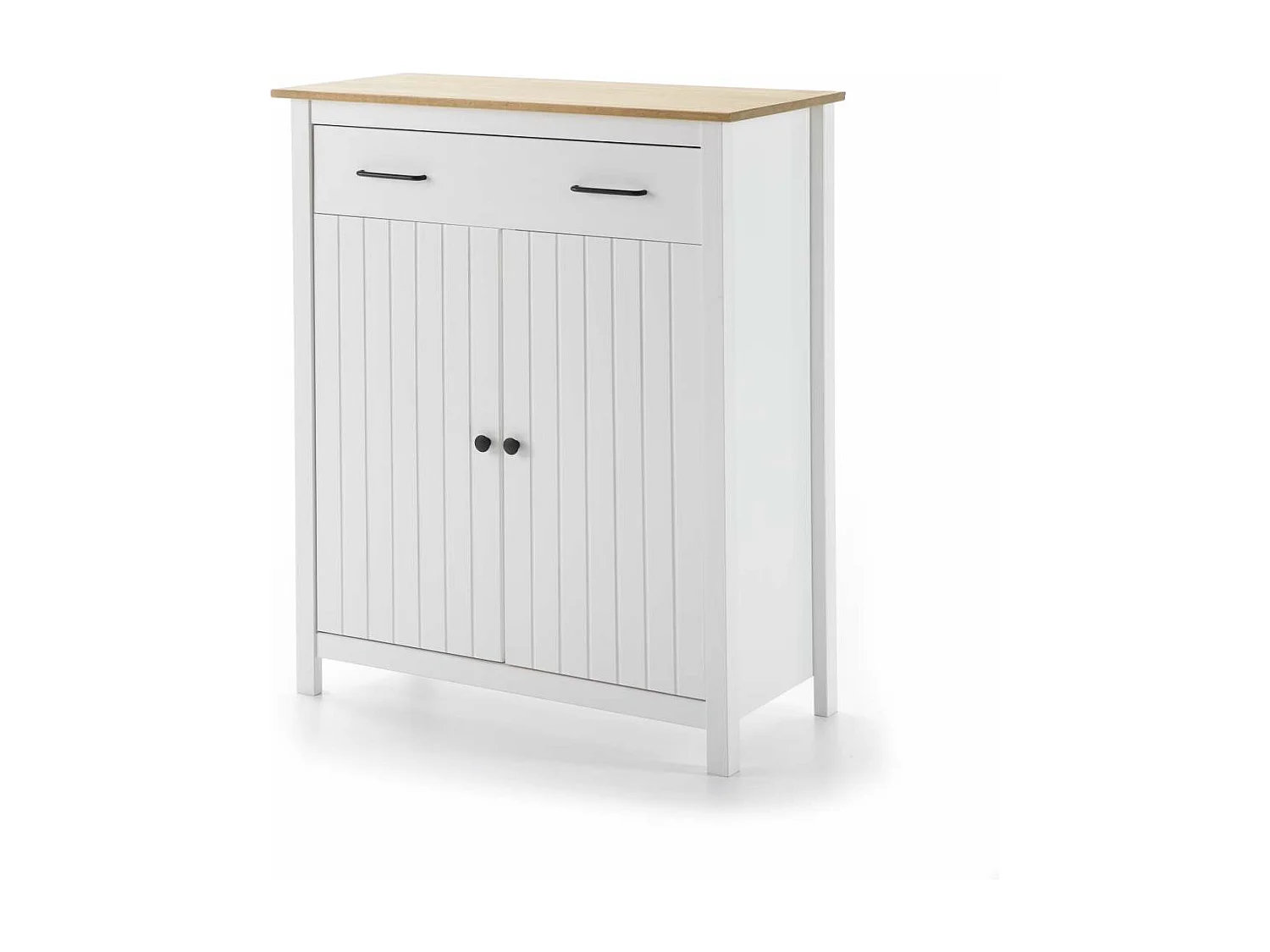 Mueble auxiliar 2 puertas 1 cajón Mariana acabado blanco 110 cm(alto) 90 cm(ancho) 40 cm(