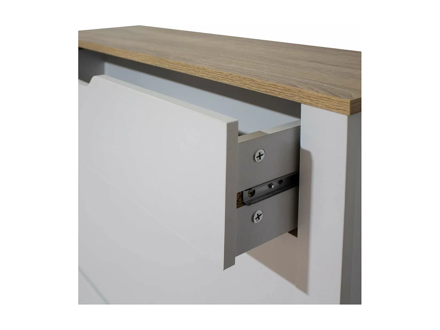 Armario Zapatero 3 trampones 1 cajón acabado blanco 78cm(ancho) 140cm(altura) 24cm(fondo)