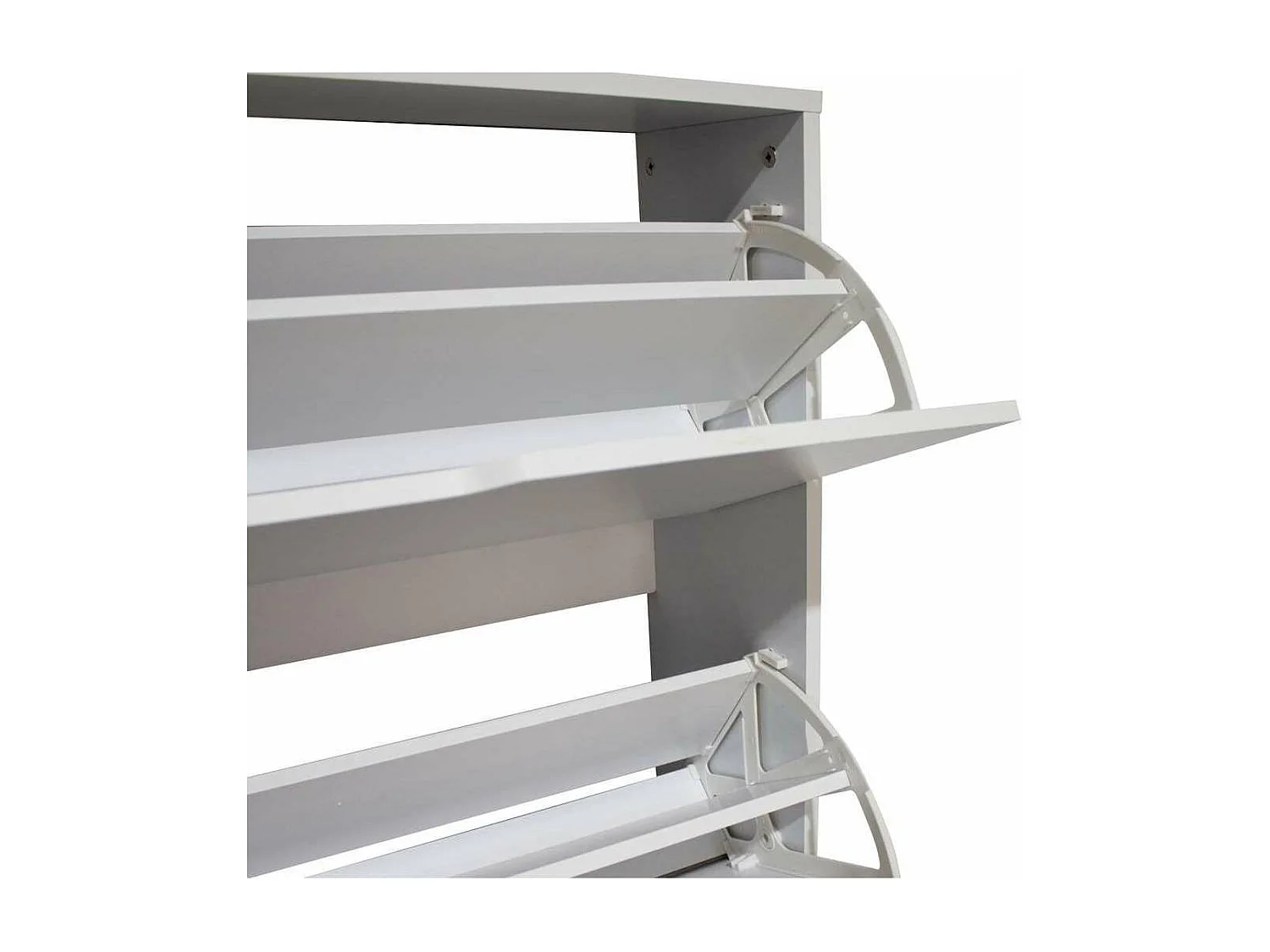 Armario Zapatero 2 trampones Md-Baza acabado blanco 80cm(ancho) 92cm(altura) 24cm(fondo)