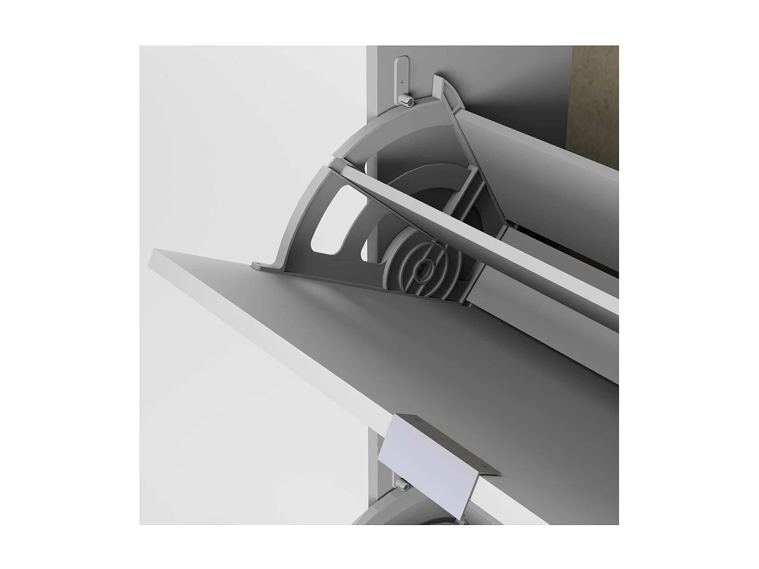 Armario Zapatero 3 trampones Maletas acabado blanco 60cm(ancho) 117cm(altura) 23.5cm(fondo