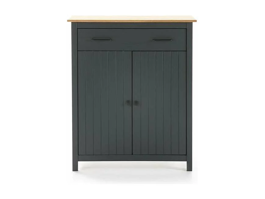 Mueble auxiliar 2 puertas 1 cajón Mariana acabado azul 110 cm(alto) 90 cm(ancho) 40 cm(la