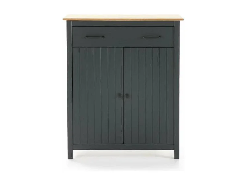 Mueble auxiliar 2 puertas 1 cajón Mariana acabado azul 110 cm(alto) 90 cm(ancho) 40 cm(la