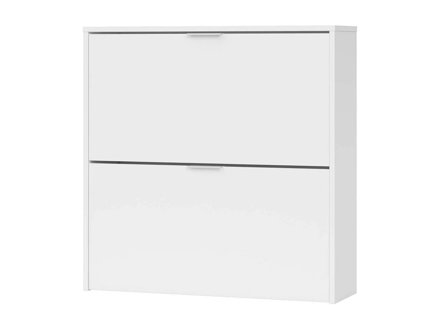 Zapatero 2 trampones Almanzora acabado blanco, 75 cm(ancho) 76 cm(altura) 22 cm(fondo)