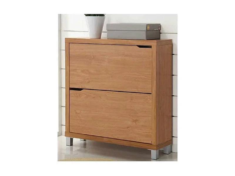 Zapatero 2 puertas kubox acabado maple, 79 cm(ancho) 84 cm(altura) 24 cm(fondo)