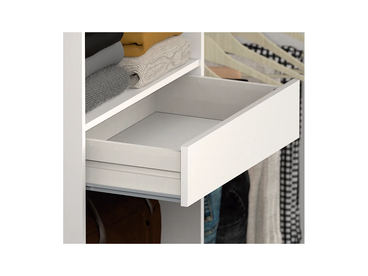 Armario vestidor Cloe acabado blanco 200 CM (ALTO) X 200 CM (ANCHO) X 50 CM (FONDO)