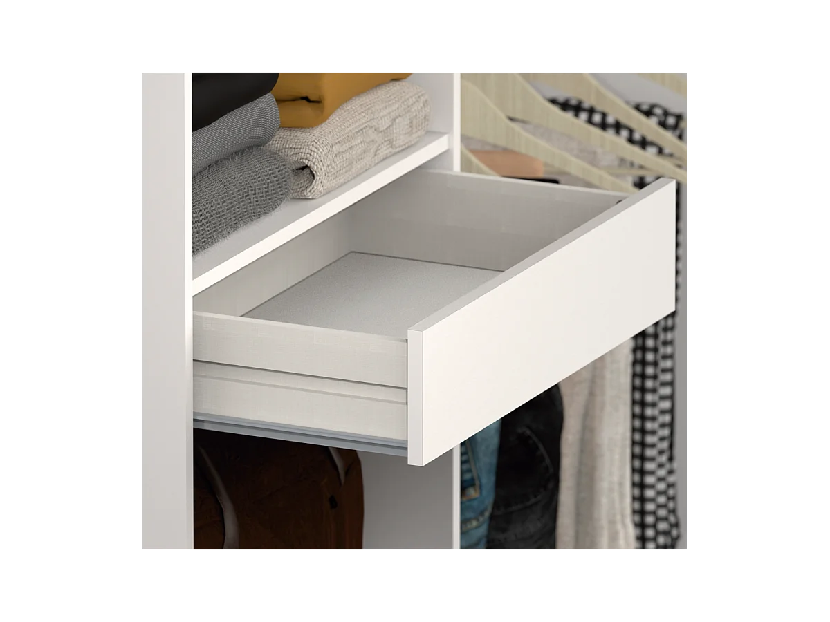 Armario vestidor Cloe acabado blanco 200 CM (ALTO) X 200 CM (ANCHO) X 50 CM (FONDO)