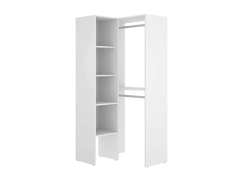 Vestidor de rincón  Sol color Blanco 79.4cm (ancho) 88.4 cm (fondo) 185.5 cm (alto)