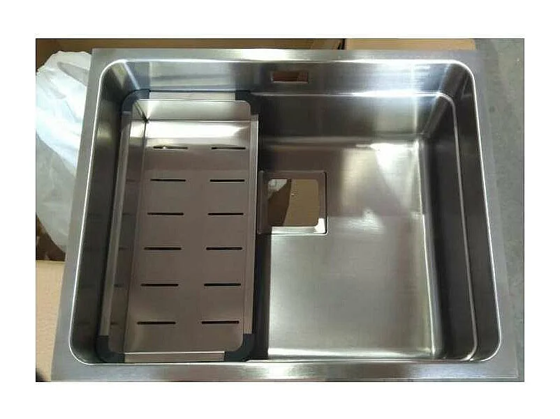 Fregadero de un seno en inox con bandeja Libia 54 cm(ancho) 44 cm(largo)