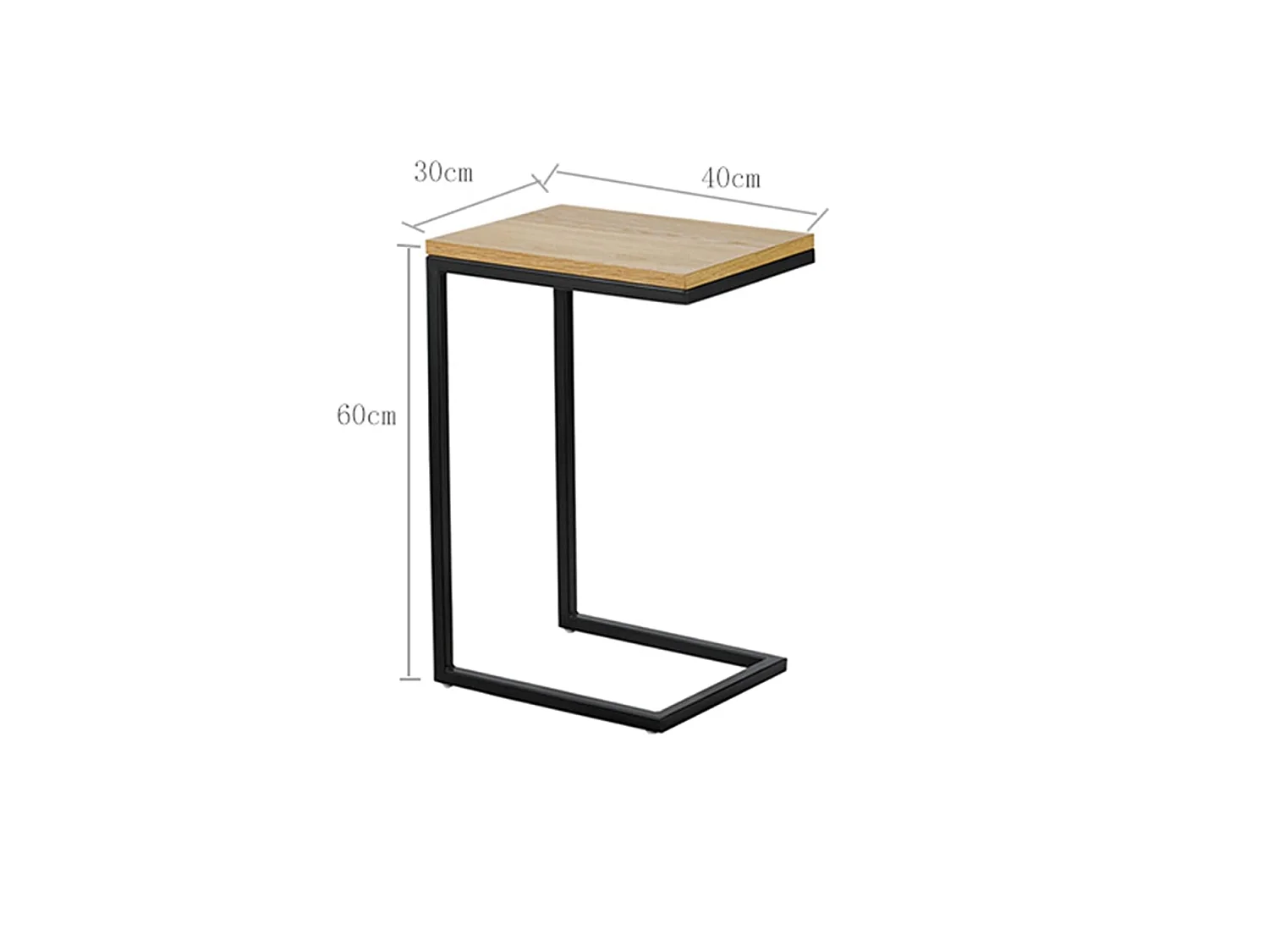 Mesa auxiliar Asón, 60cm(alto) 40cm(ancho) 30cm(fondo).