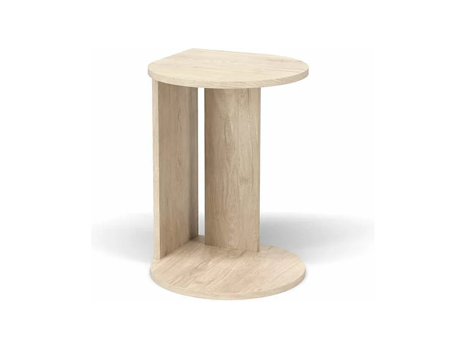 Mesa velador 540 para salón acabado roble claro, 62cm(alto) 46cm(ancho) 55cm(largo)