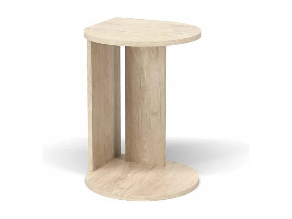 Mesa velador 540 para salón acabado roble claro, 62cm(alto) 46cm(ancho) 55cm(largo)