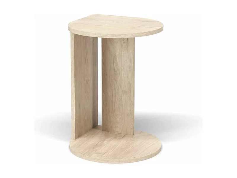 Mesa velador 540 para salón acabado roble claro, 62cm(alto) 46cm(ancho) 55cm(largo)