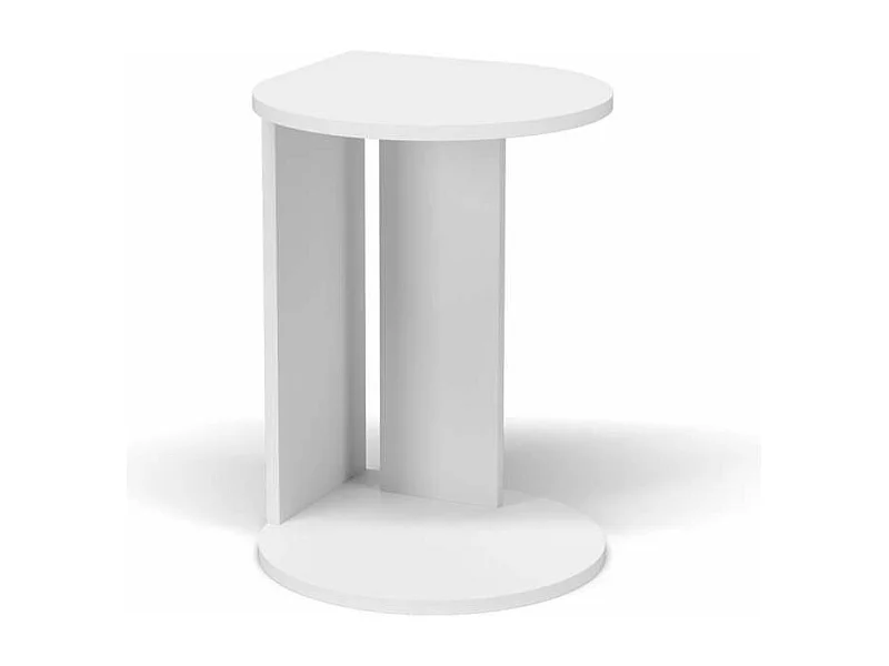 Mesa velador 540 para salón acabado blanco, 62cm(alto) 46cm(ancho) 55cm(largo)