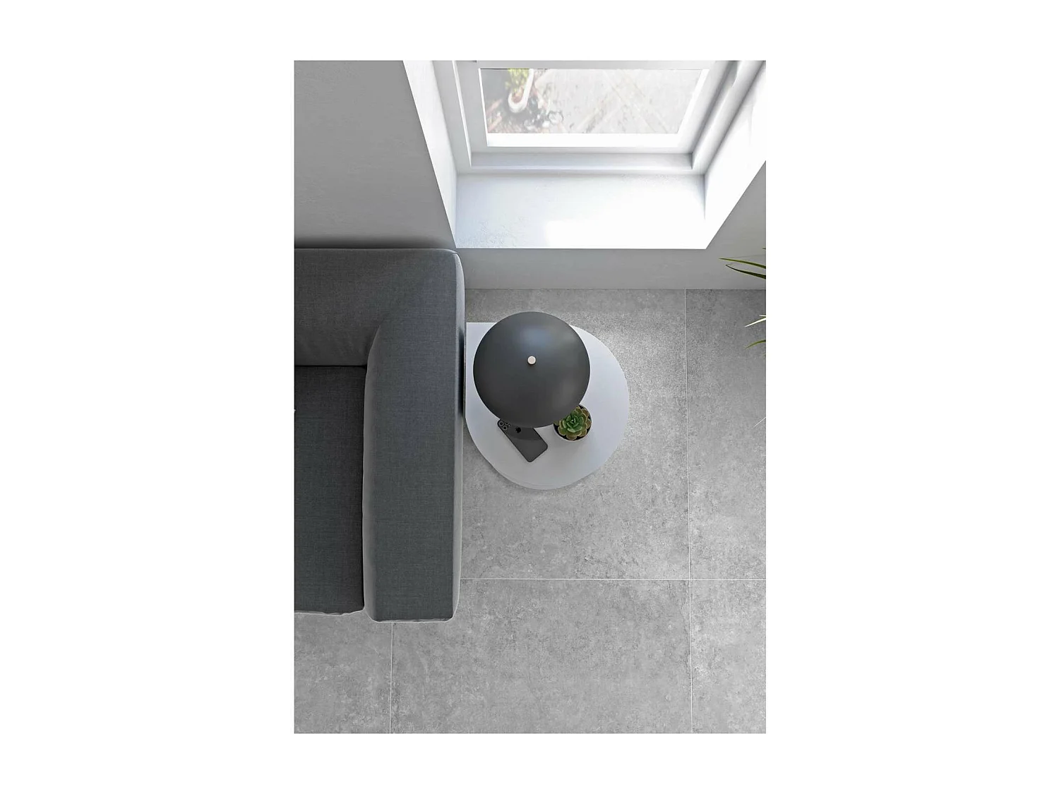 Mesa velador 540 para salón acabado blanco, 62cm(alto) 46cm(ancho) 55cm(largo)