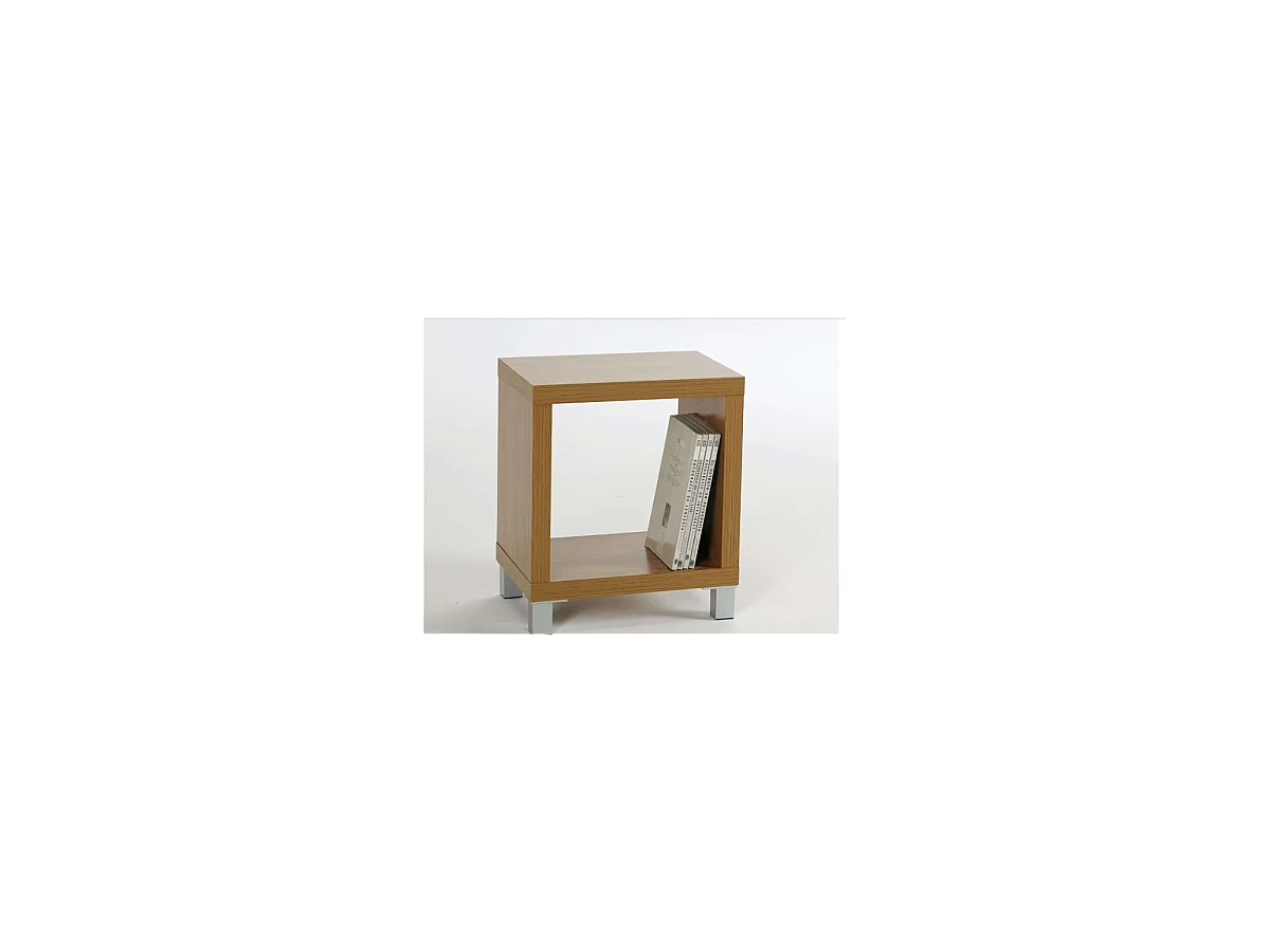 Mesita auxiliar kubox 1x1 acabado maple, 48 cm (alto) 41cm (ancho) 29 cm(fondo)