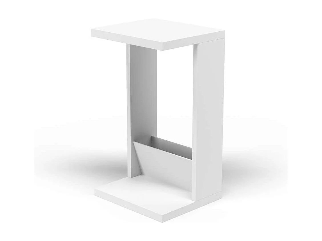 Mesa velador 553 para salón acabado blanco, 71 cm(alto)40 cm(ancho)35 cm(largo)