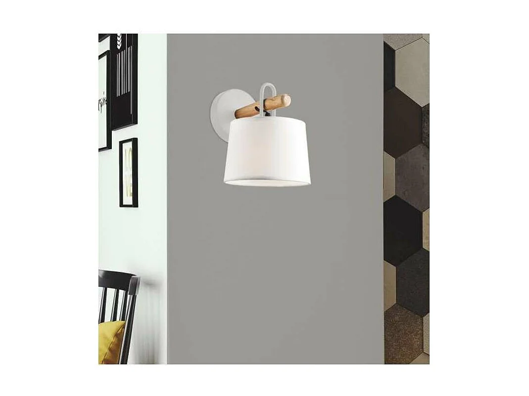 Aplique de pared modelo Arolas acabado blanco 22 cm(alto) 17 cm(ancho) 21 cm(largo)