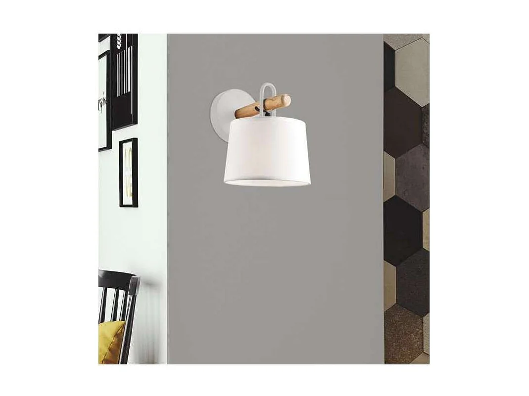 Aplique de pared modelo Arolas acabado blanco 22 cm(alto) 17 cm(ancho) 21 cm(largo)