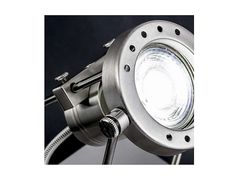 Aplique a pared modelo Olbia acabado niquel satinado 14 cm(alto) 13 cm(ancho) 18 cm (fondo