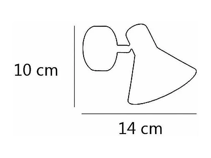 Aplique a pared modelo Kenn acabado blanco 10 cm(alto) 14 cm(ancho) 18 cm (fondo)