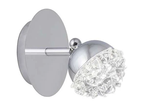 Aplique de pared modelo Azalea acabado cromo 12cm (alto) 12cm(ancho) 7 cm(fondo