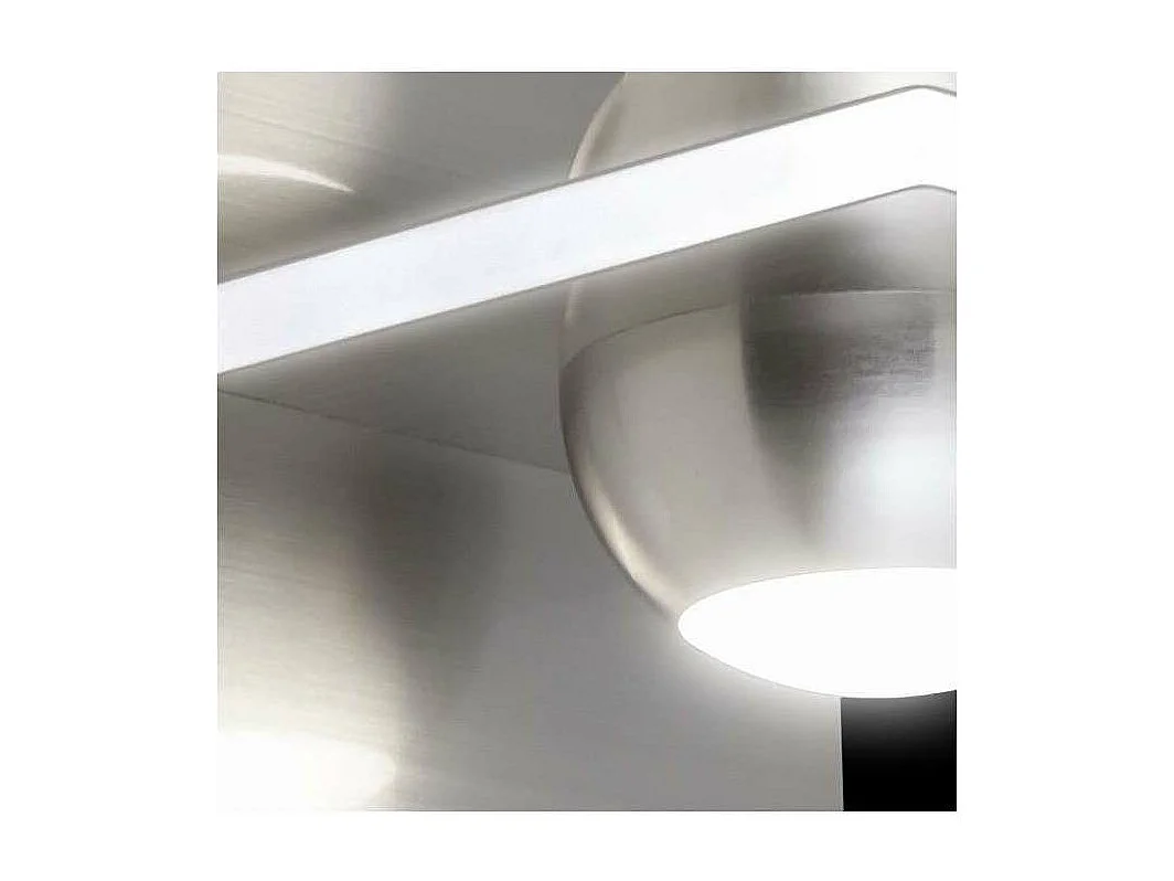 Aplique a pared modelo Fanton acabado niquel satinado 12 cm(alto) 12 cm(ancho) 16 cm (fond