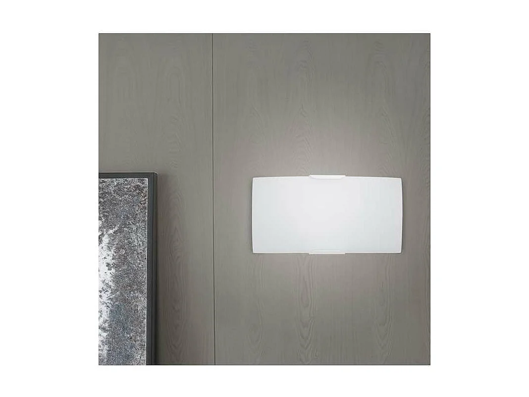 Aplique a pared modelo Marc acabado blanco 10 cm(alto) 30 cm(ancho) 15 cm(fondo