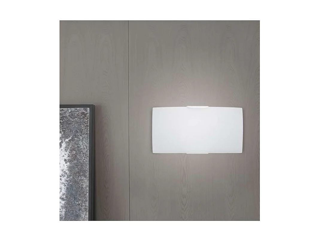 Aplique a pared modelo Marc acabado blanco 10 cm(alto) 30 cm(ancho) 15 cm(fondo