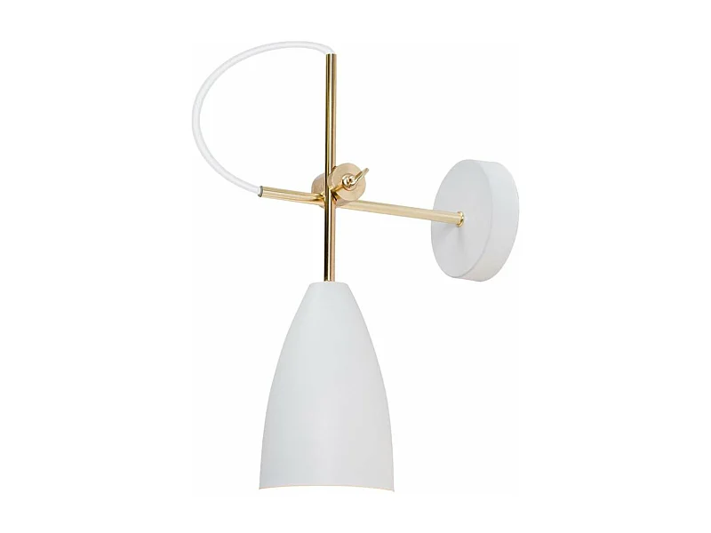 Aplique de pared modelo Manus acabado blanco. 37 cm(alto)10 cm(ancho)33 cm(largo)