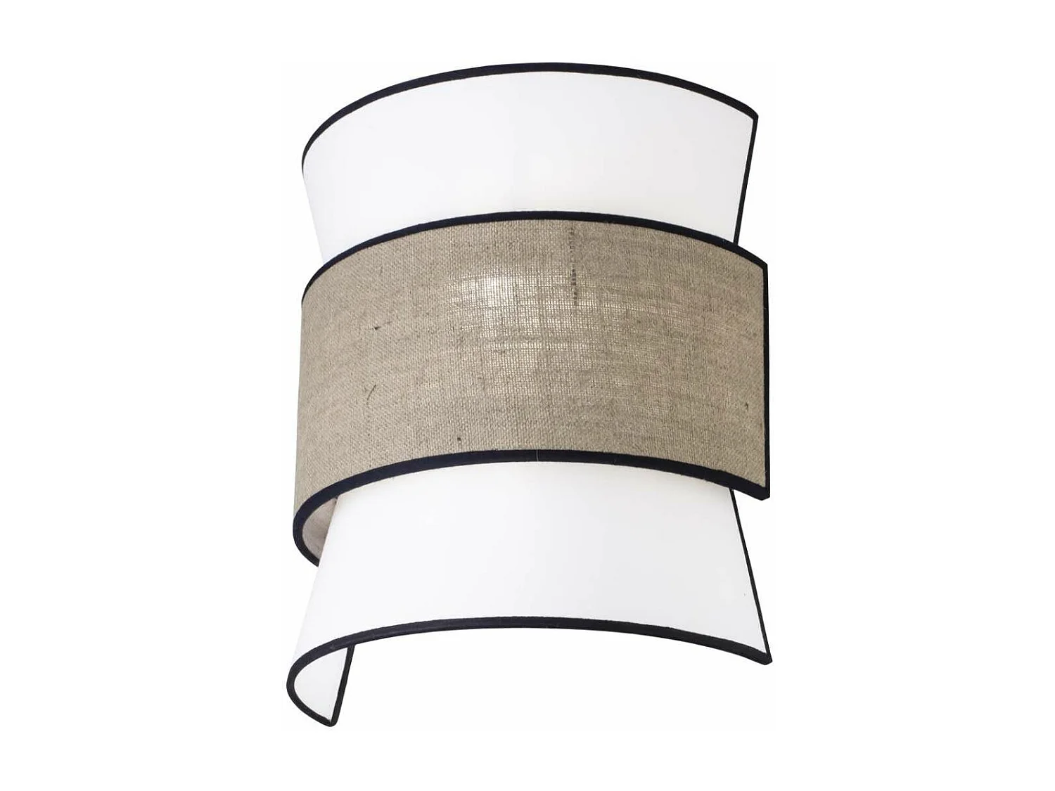 Aplique a pared modelo Nina acabado blanco/tostado 35 cm(alto) 30 cm(ancho)17 cm(fondo)