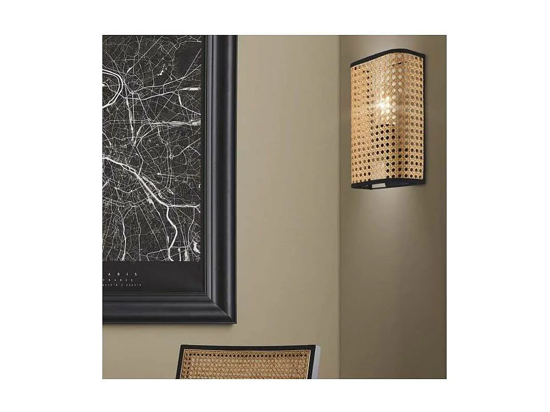 Aplique de pared modelo Oyster acabado natural 25 cm(alto)16 cm(ancho)11 cm(largo)