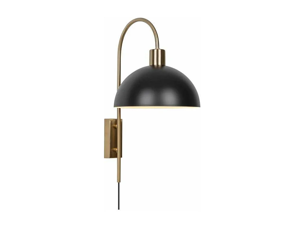 Aplique a pared modelo Guillen acabado latón/negro, 40cm(alto) 20cm(ancho) 29cm(fondo)