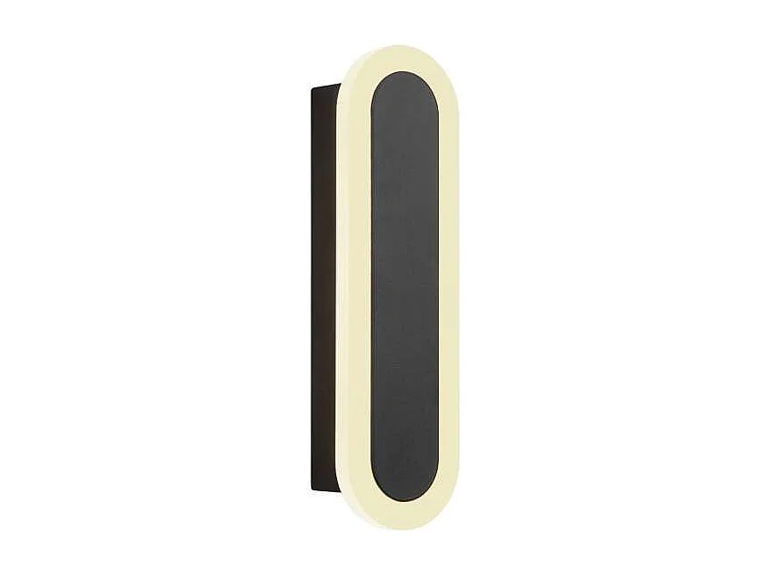 Aplique de pared con led integrado modelo Sultán acabado negro, 20cm(alto) 6cm(ancho) 6cm