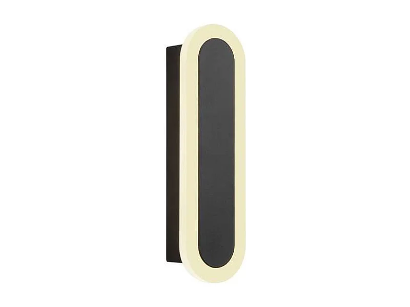 Aplique de pared con led integrado modelo Sultán acabado negro, 20cm(alto) 6cm(ancho) 6cm