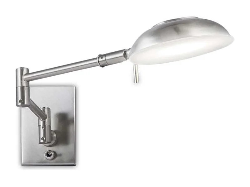 Aplique de lectura modelo Max acabado níquel satinado 10 cm(alto) 11 cm(ancho) 42 cm(fond