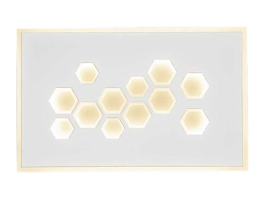Aplique de pared con led integrado modelo Dembe acabado blanco 4cm(alto) 24cm(ancho) 15 cm