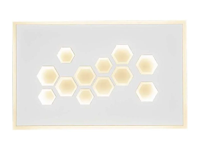 Aplique de pared con led integrado modelo Dembe acabado blanco 4cm(alto) 24cm(ancho) 15 cm