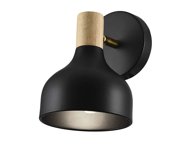 Aplique de pared modelo Arán acabado negro 18 cm(alto) 13 cm(ancho) 13 cm(fondo