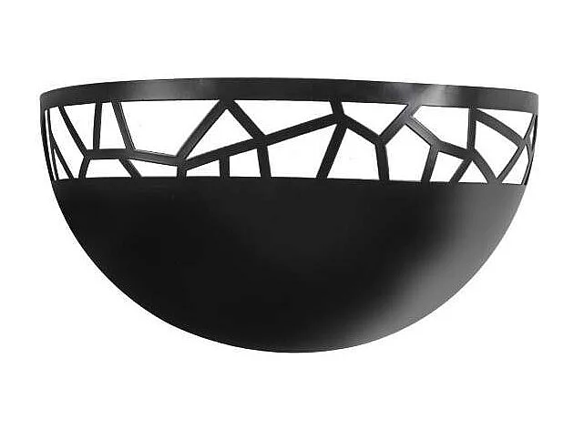 Aplique a pared modelo Pang acabado negro, 16cm(alto) 29cm(ancho) 15cm (fondo)