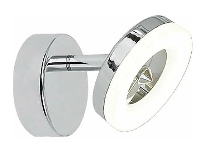 Aplique a pared led Cedro cromado 8 cm(alto)9 cm(ancho)11 cm(largo).