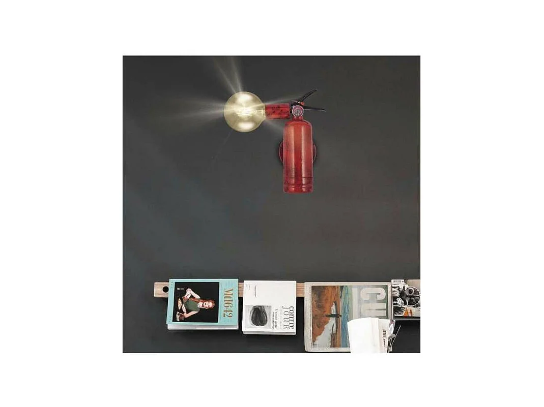 Aplique a pared modelo Harry acabado rojo 26 cm(alto) 11 cm(ancho) 16 cm(fondo